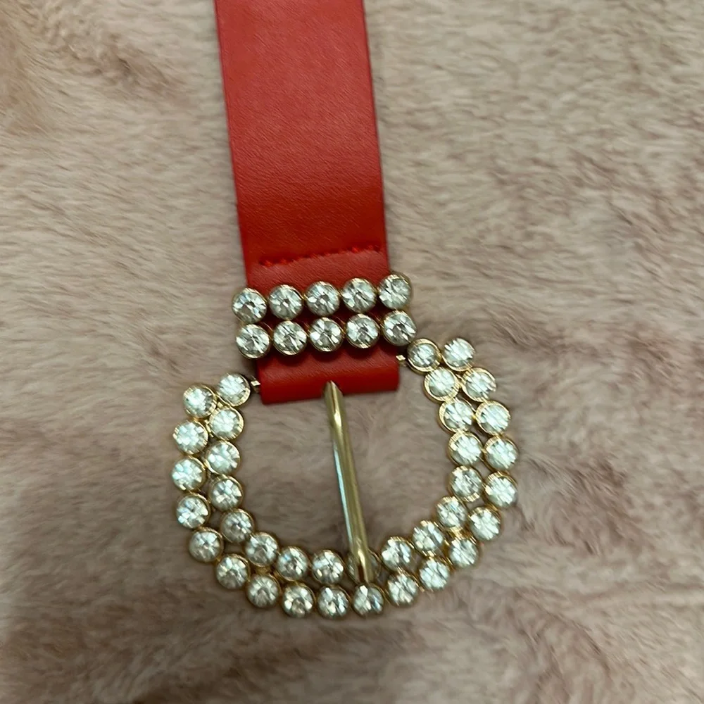 Red and Gold with Crystals